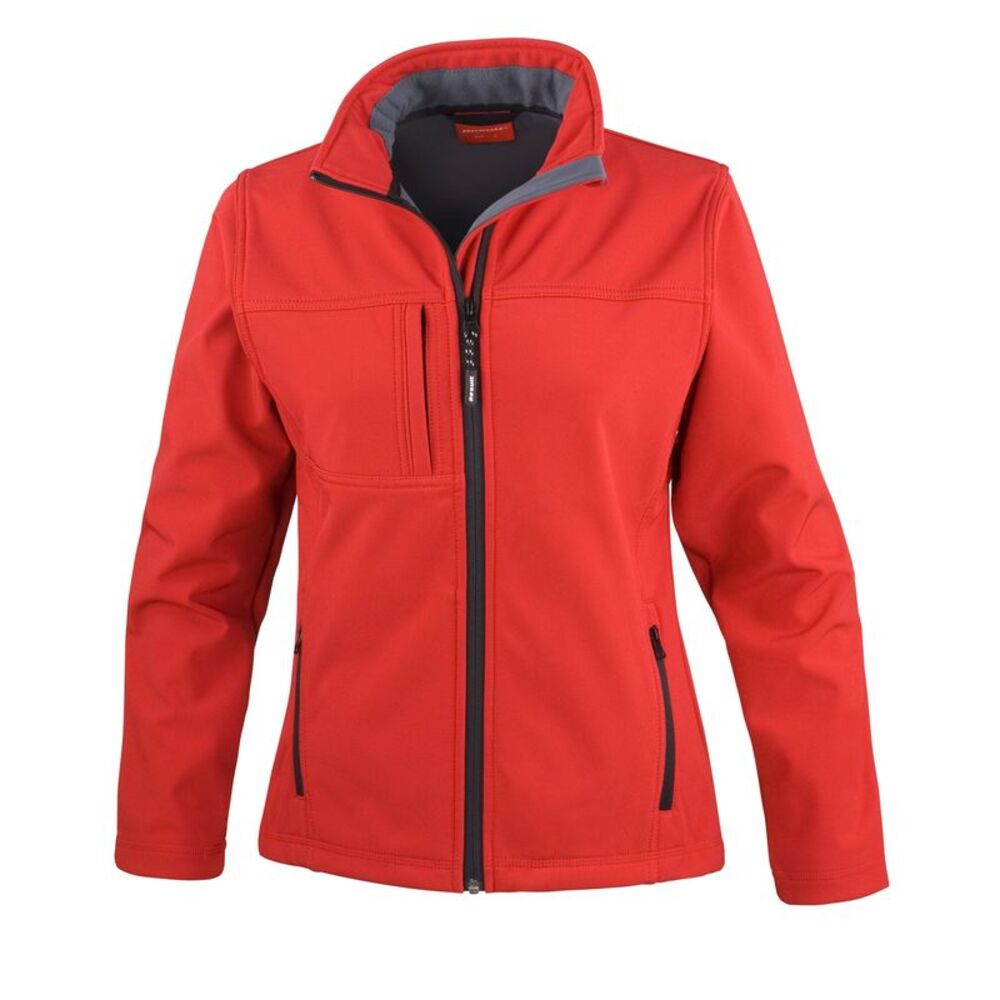 Result Womens/Ladies Classic Softshell Soft Shell Jacket / Red